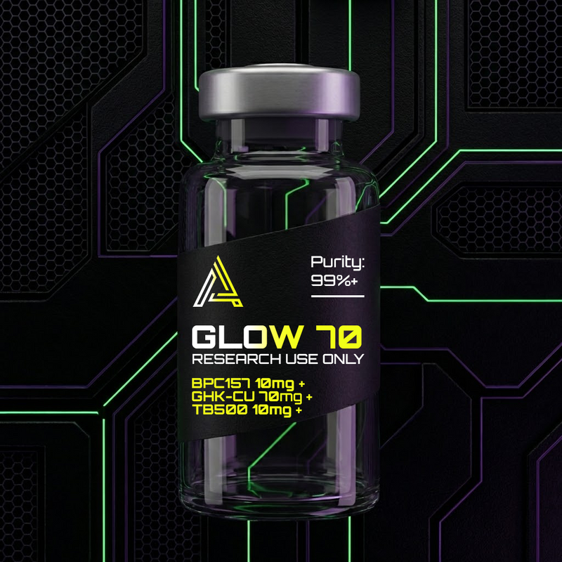 GLOW 70 (BPC‑157 10 mg + GHK‑Cu 50 mg + TB500 10 mg)